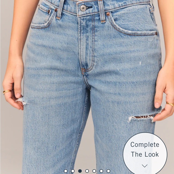 Blue jeans very heavy Jean material NO stretch too baggy for me - Picture 4 of 6